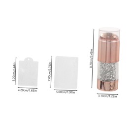 Ipetboom 1Set Double End Manicure Stamper Transparent Nail Stampers with Templates for Easy Nail Art Design Reusable Nail Stencils for Creative Patterns Present for Manicure