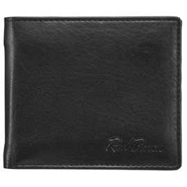 Red Baron Men´s wallet purse genuine cow leather black exclusive classic design with money clamp RB-WT-008-01