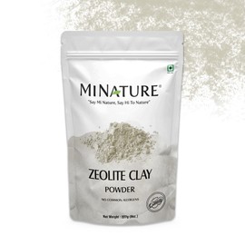 Zeolite Clay powder by mi nature | Zeolite clay | 227g(8 oz) | Absorbs excess oil | Skincare face masks, face scrubs, and body cleansers |Repair Damaged Hair | Vegan | 100% Natural