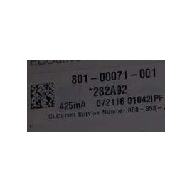 EldoLed ECOdrive 361/B 425MA LIN, EC0361B, 30W, 0-10V, 1 control channel, constant current, 1x 55V output, bottom feed, metal square 425MA LIN, 232A92