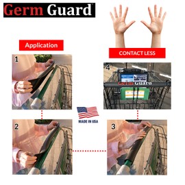 dbest products Germ Guard Contactless Supermarket Shopping Cart Handle Cover
