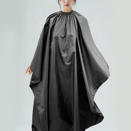 Lead Salon Cheongdam waterproof coating beauty salon dyed cloth cut cloth beauty gown large size, 1 piece, black / 리드살롱 청담 방수코팅 미용실 염색보 커트보 미용 가운 대형, 1개, 블랙