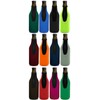 Beer Bottle Insulator Sleeve Different Color. Zip-up Bottle Jackets. Keeps