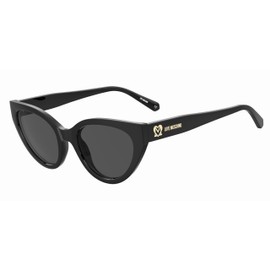 Love Moschino Women's MOL064/S Sunglasses, Black, 53 mm