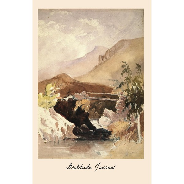 Gratitude Journal: Classic painting of hill cover, 5.5 x 8.5