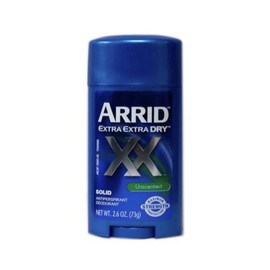 Arrid Extra Extra Dry Unscented Solid Antiperspirant Deodorant 2.6 Oz