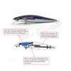 Power Cast Bass Exciter Crankbait, Suspended Model, 25g, 12.5cm Bait,