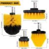 Aongray 4 Pack Drill Brush 1/4’ Power Scrubber Attachment Kit