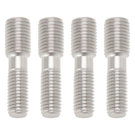 YINETTECH Pack of 4 M8 x 1.25 to M10 x 1.5 Reducing Screw 304 Stainless Steel Universal Exhaust Manifold Bolts Compatible with ATU Akros 1997-1998