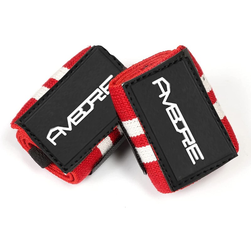 Ambore Weight LIfting Support Wraps Bodybuilding Fitness Gym Workout Pair