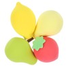 WOONEKY Egg-shaped Makeup Sponges 4pcs Fruit Beauty Egg for Women