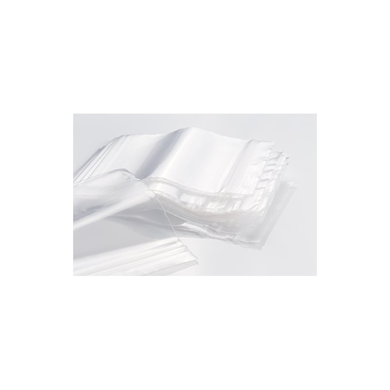 Clear Zip Bags - Pack of 100 - Thickness 50