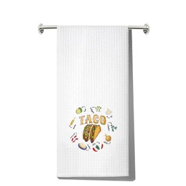 MYSOMY Taco Kitchen Towel Taco Lover Gifts Taco Recipes Towel Taco Chef Gifts Taco Tuesday Kitchen Towels Taco Dish Towel Taco Hand Towel Taco Housewarming Gift (taco UK)