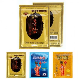 Sports pad ginseng ginseng pad red ginseng pad 25 sheets Steaming Patch Gold Ginseng 20ea