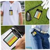 SUPVOX 12 Sheet Golf Scorecards and Distance Charts Durable Scorekeeping
