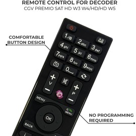 Télécommande pour décodeur CGV Premio SAT HD-W3 / HD-W4 / HD-W5