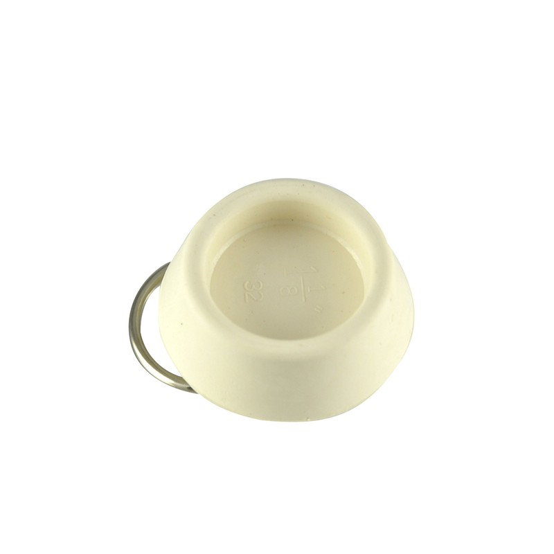 Danco 1-1/8-Inch Rubber Drain Stopper, White, Carded, 80224
