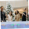 KONTONTY Plastic Tablecloth Set Iridescent Foil 4pcs Perfect for Wedding