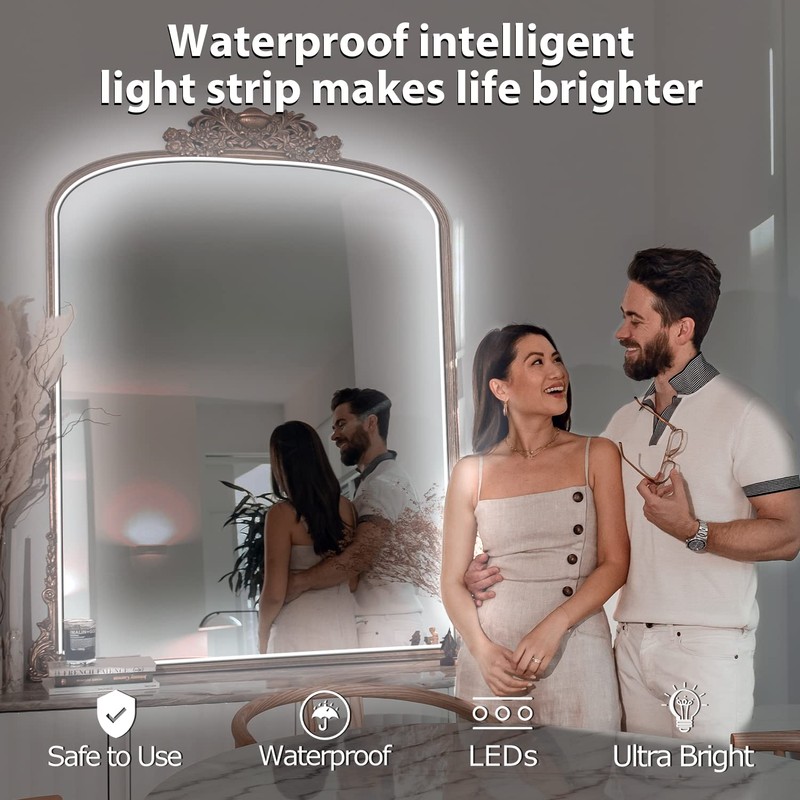 EUGOBRTEN Hollywood Style Vanity Make Up Light, 16.4ft Ultra Bright