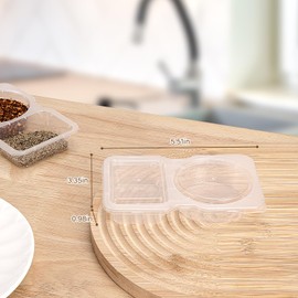 20 Pack Condiment Containers with Lids - Snack Pack Container & Sauce Containers,Food Grade PP,2 Compartment Leakproof Design for Camping,Office & Outdoor,Dishwasher-Safe Durable