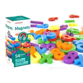 Miniland 45314 - Magnetische 54 Zahlen - 3 cm, 54 Stück