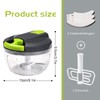 Sinnsally Manual Onion Cutter, Onion Chopper with Cable, Vegetable Cutter,