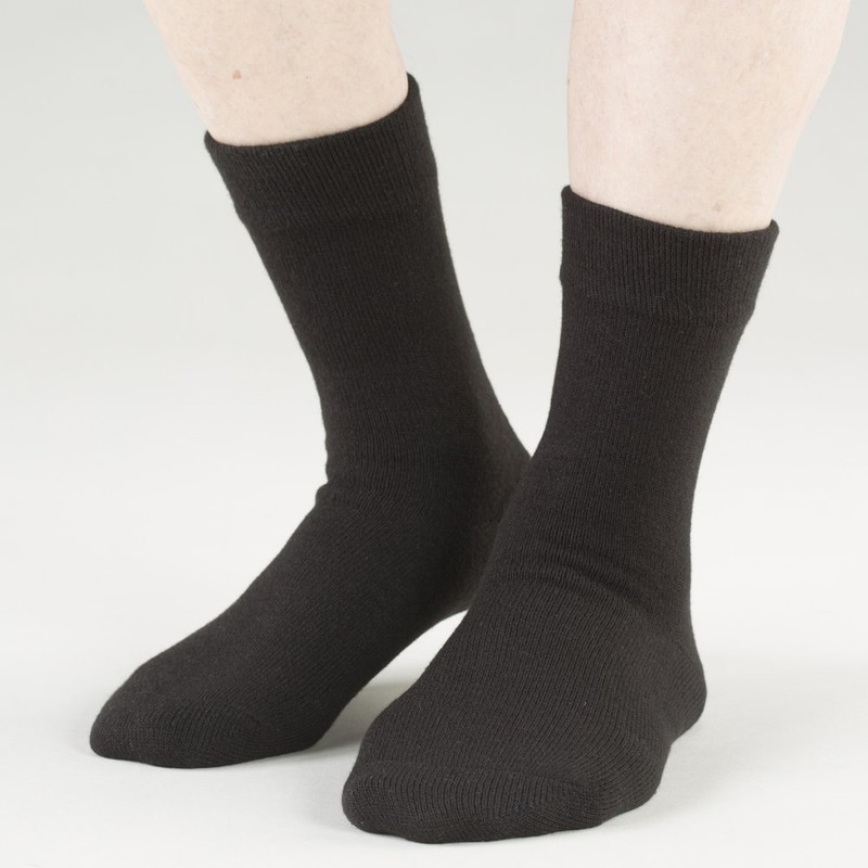 Thermal Double Layer Socks (Long), Black