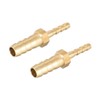 sourcing map Straight Brass Barb Fitting Reducer, Fit Hose ID