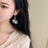 WASAIE Flower Layered Floral Leaf Drop Dangle Earring for Women,Metal