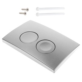 Toilet Flush Release Flush Cistern Button Toilet Replacement Parts for Geberit Delta 21 with 2 Buttons and Mounting Frame and 2 Push Bars (Metal)