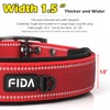 Fida Heavy Duty Dog Collar 1.5” Width, Ultra Soft Neoprene