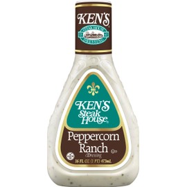 Ken's Steak House Peppercorn Ranch Dressing (Peppercorn Ranch, 16 Fl Oz, Pack of 4)