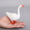 Toddmomy Goose Statue Plastic Goose Figurine Garden Goose Sculpture Desktop