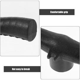 Manija de Bomba de Inflado Ergonómica, Plástico Negro Resistente
