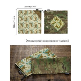 TACTICAL_GEEK PCB7 Minimalist Handkerchief, EDC Gadgets Display Handkerchief, Portable Multiple Surfaces Handk with Pocket