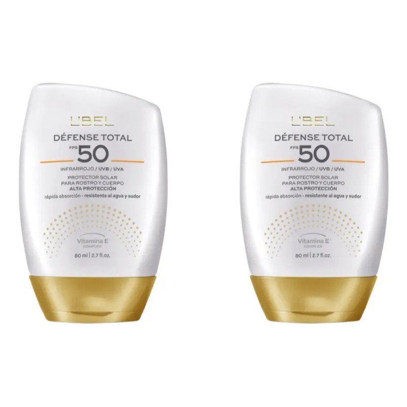 Set De 2 Protector Solar 80 Ml Defense Total De