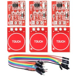 WWZMDiB 6Pcs TTP223 Digital Capacitive Touch Sensor, Self Calibration Self Lock Button Switch Module 2.5~5.5V