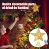 ZCGOINGTECH Estrella para Arbol de Navidad 20 x 25cm,Decoración de