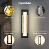 Hyunbae Outdoor Wall Light, 18.9" Large LED Modern Outdoor Wall