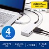 Sanwa Supply USB 3.2 Gen1 4 Port Hub USB 3HTV433W
