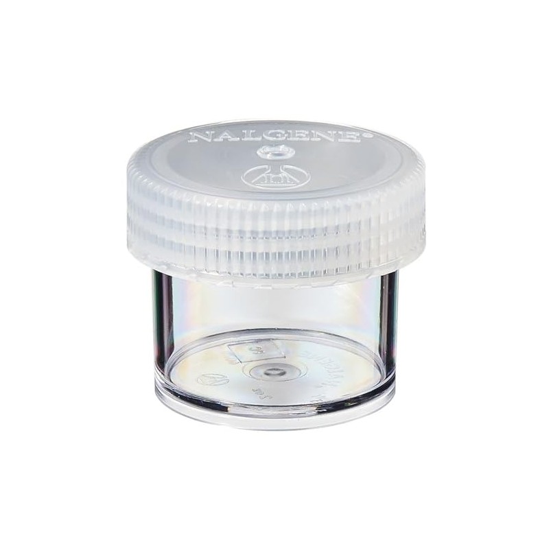 Nalgene® Straight Walled Wide Mouth Polycarbonate Containers with Closure