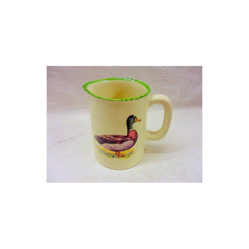 farmyard mallard design milk jug by Heron Cross Pottery.