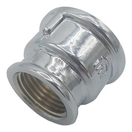 Pipe Connection Reduction Female Fittings Muff Chrome 3/4" x 1/2"