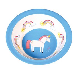 Rex London Rainbow and Unicorn Melamine Bowl