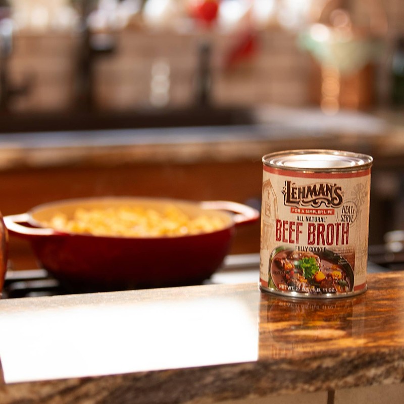 Lehman's Canned Beef Broth for Cooking, Baking and Kitchen Pantry,