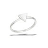 Geometric Modern Triangle Stacking Ring New .925 Sterling Silver Band