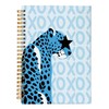 VNWEK Blue Preppy Leopard Cheetah Star Eye XOXO Spiral Notebook Journal 5.5 x 8.3 inches,Preppy Trendy Lined Hardcover Spiral Notebook,Gifts for Teen Girls