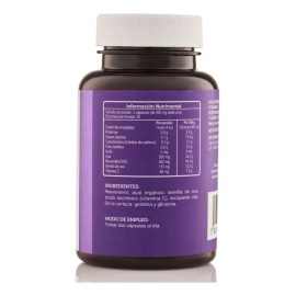 Resveratrol 100% Vegano Vitamina C Semilla Uva Acai 60 Cáps. Sin Sabor
