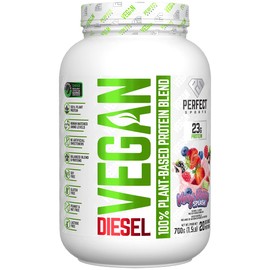Perfect Sports DIESEL Vegan 100% Plant Based Protein Very Berry Splash 700G