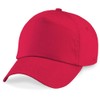 Beechfield - B10B Red Baseball Cap - Sun Hat, Sports